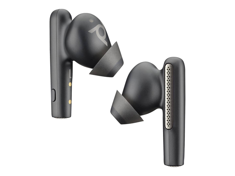 Poly voyager free 60+ uc true wireless earbuds hybrid anc touchscreen charge case bt700 USB-c carbon black-null