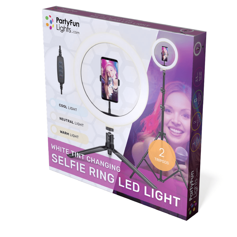 Selfie ring led light 30 cm - tripod-null