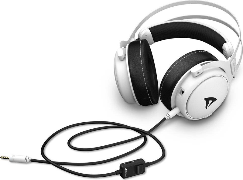 Sharkoon skiller sgh50 white headphones 3.5mm jac / for ps4, PS5, xbox series x, , medium-null