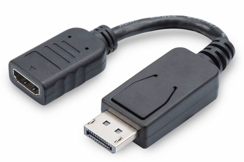 Assmann displayport adapter adapter displayport male to HDMI female 15 cm / double shielded / black, , medium-null
