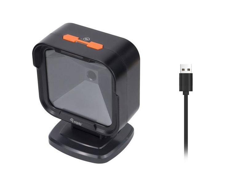 Equip USB 2d omnidirectional desktop barcode scanner, 1mp, , medium-null