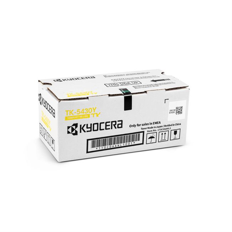 Kyocera tk-5430y 1t0c0aanl1 original yellow toner cartridge 1250 pages for ecosys ma2100 pa2100 colour laser-null