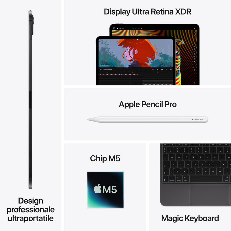 Apple ipad pro 11-inch m5 mdwx4ty/a Wi-Fi 16GB 2TB tandem OLED ultra retina xdr nano-texture silver ipados-null