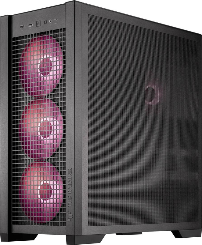 Asus tuf gaming gt302 argb mid tower pc case e-atx tempered glass 4x 140mm argb fans USB-c black 90dc00i0-b19000-null
