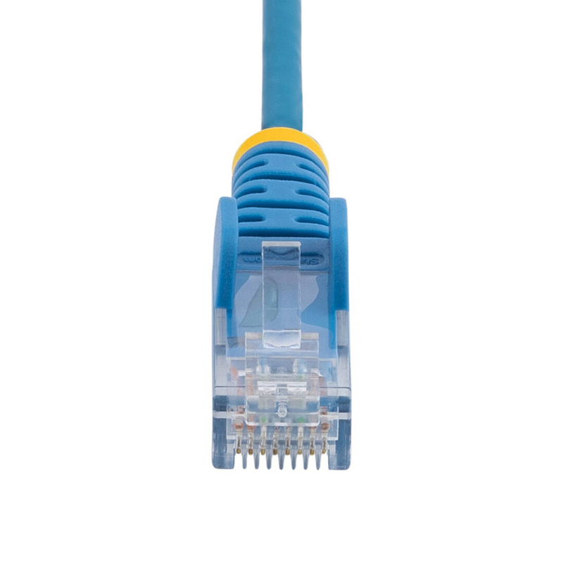 Startech.com 5m blue slim cat6 ethernet cable, snagless, 28awg, lszh / patch cable / rj-45 (m) to rj-45 (m) / 5 m / 3.6 mm / utp / cat 5/5e/6 / ieee 802.3bt / halogen-free, snagless / blue-null