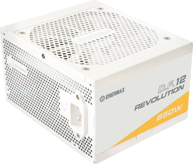 Enermax revolution d.f.12 850w eTV850g-w atx 3.1 fully modular power supply 80 plus gold pcie 12v-2x6 white-null