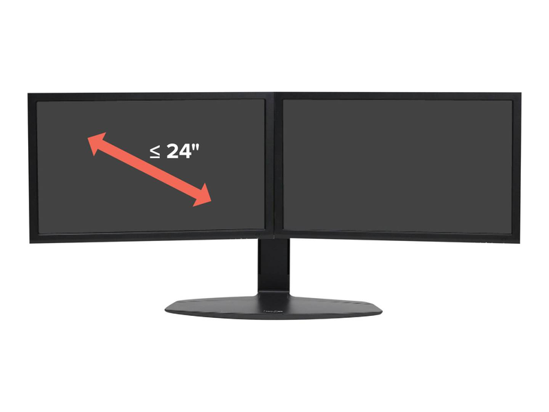 Ergotron neo-flex dual monitor lift stand 33-396-085 freestanding for 2 screens up to 24" black-null