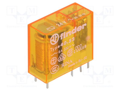 24vac 8a /250v -8a/30vdc electr. Relay, , medium