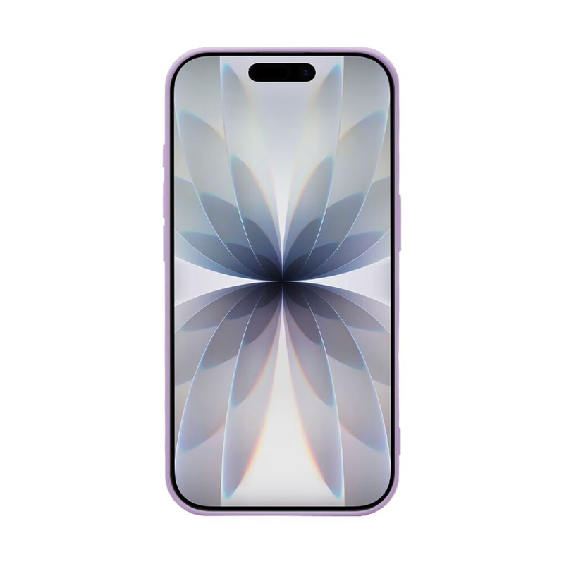 iPhone 17 MagSafe silicone case & full face glass purple-null