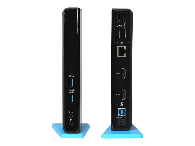 I-tec u3dualhdmidock USB 3.0 USB-c dual HDMI docking station displaylink full HD gigabit ethernet 6x USB audio-null