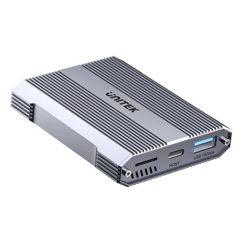 Unitek r1022 dual read/write card reader USB-c to sd4.0+micro sd3.0+cf express 2.0, , medium-null