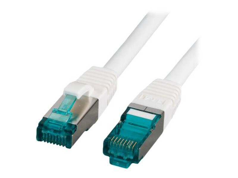 Efb-elektronik / patch cable / rj-45 (m) to rj-45 (m) / 20 m / 6 mm / s/ftp / cat 6a / halogen-free, molded, snagless, silicone-free / white-null