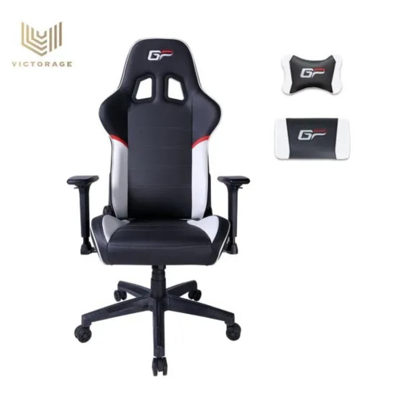 Victorage computer gaming racing chair balck and white, , medium-null