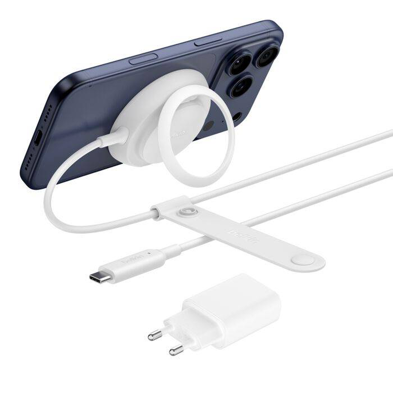 Belkin ultracharge magnetic charger with qi2 25w | 25w | 36w psu | white-null