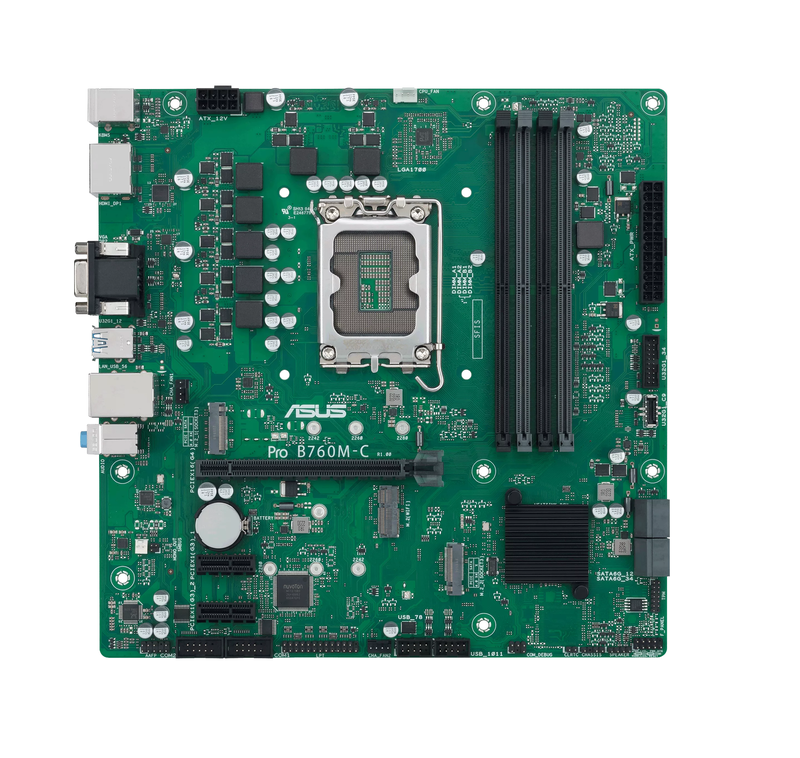 Asus motherboard lga1700 matx ddr5 pro b760m-c-csm, , medium-null