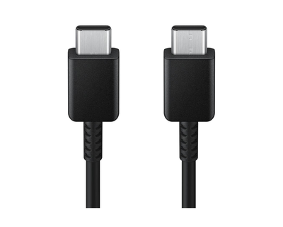 Samsung ep-dx310 / USB cable / 24 pin USB-c (m) to 24 pin USB-c (m) / USB 2.0 / 3 a / 1.8 m / USB power delivery (3a, 60w), super fast charging up to 25w / black, Black, medium