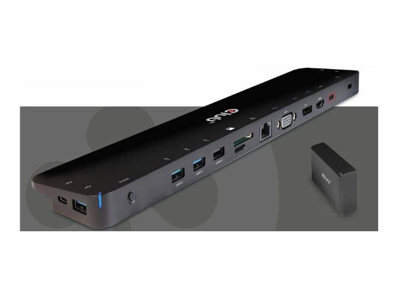 Club 3d csv-1565 - docking station - USB-c - vga, HDMI, dp - gige - 100 watt, , medium-null