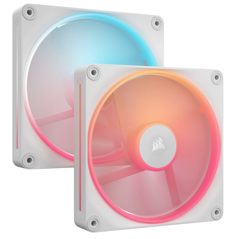 Corsair icue link lx140-r rgb 140mm pwm reverse fans starter kit white (co-9051056-ww)-null