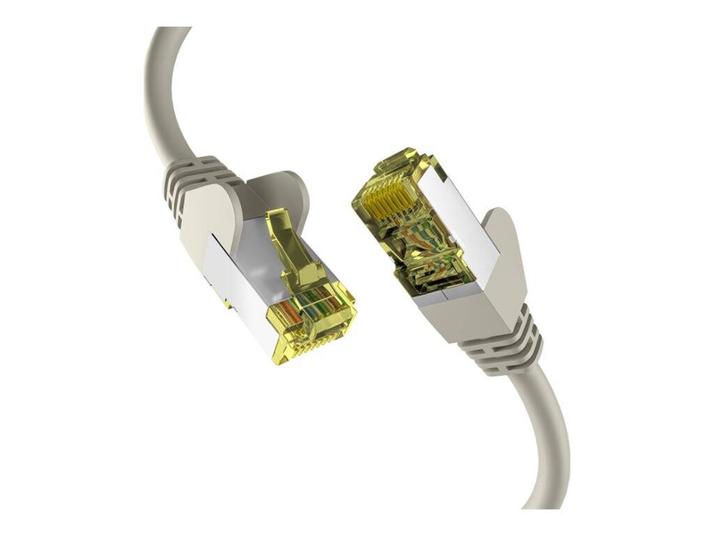 Efb-elektronik - patch cable - rj-45 (m) to rj-45 (m) - 15 m - 6 mm - s/ftp, pimf - cat 6a - booted, halogen-free, molded, stranded, anti-kink sleeve, up to 10GBps data transfer rate, pin assignment: 1:1 - grey-null