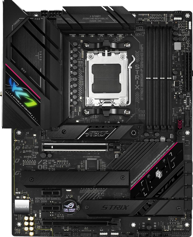 Asus rog strix b650e-f gaming Wi-Fi am5 atx gaming motherboard ddr5 pcie 5.0 Wi-Fi 6e, , medium-null