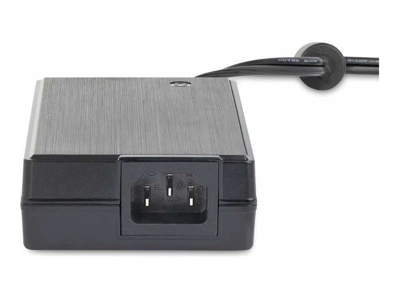 Startech  160w universal dc power adapter 24v 6.6a with 2/3-pin terminal blocks for industrial USB hubs black-null