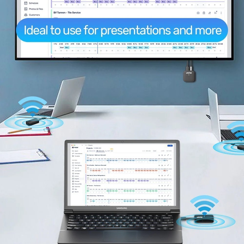 Unitek vc wireless USB-c to HDMI extender kit up to 50m v1184a, , medium-null