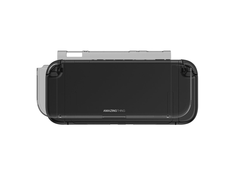 Amazingthing playshield bare case for nintendo switch 2 transparent black, , medium-null