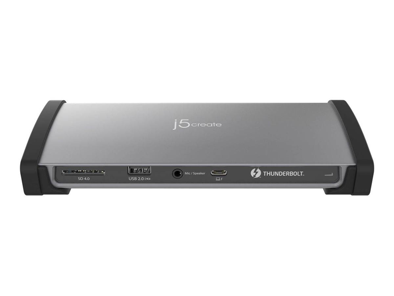 J5create jtd562 8k thunderbolt 4 docking station, dual 4k60 or single 8k, 3x tb4, 96w pd, gbe, sd 4.0-null