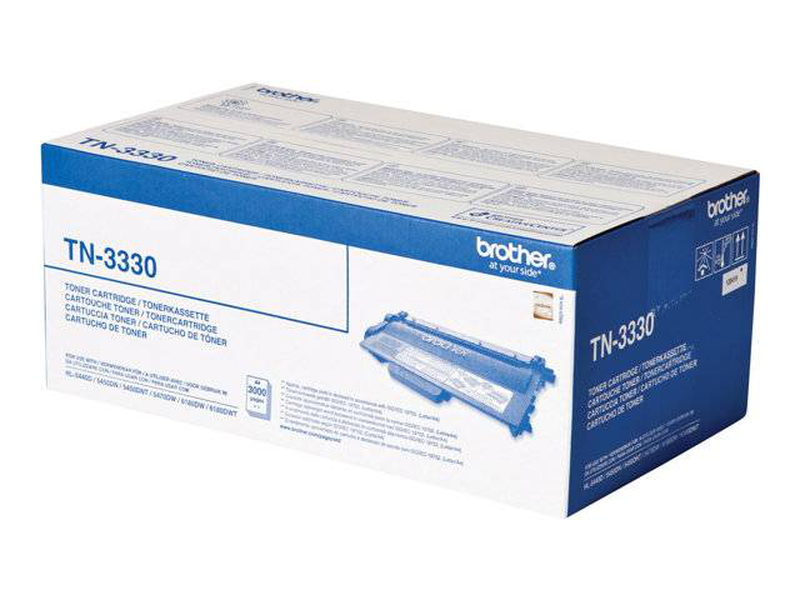 Brother tn3330 original black toner cartridge approx 3000 pages for hl-5450dn 5470dw dcp-8110dn mfc-8520dn-null