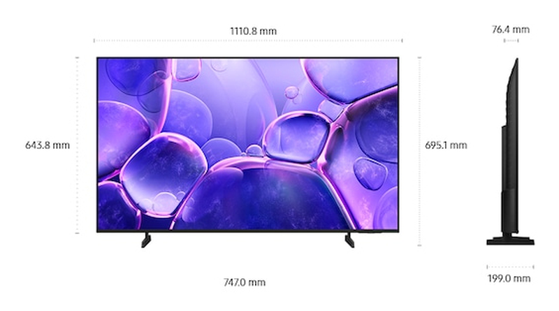 Samsung smart TV 50" 4k led u8072f-null