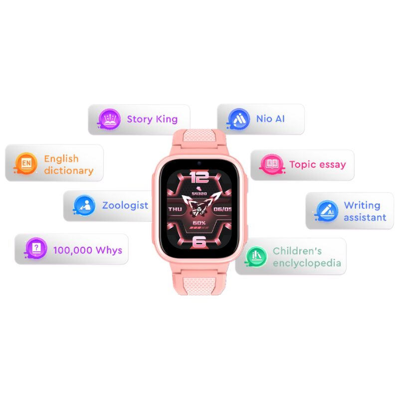 Kiddoboo x lagenio watchme ai k10 4G pink + sim card kblgk10pnk, , medium-null