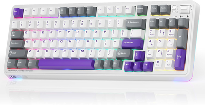 Machenike wireless gaming keyboard,Type-C / 2.4 g / bluetooth, blue switches, 5000mAh battery, kg98, , medium