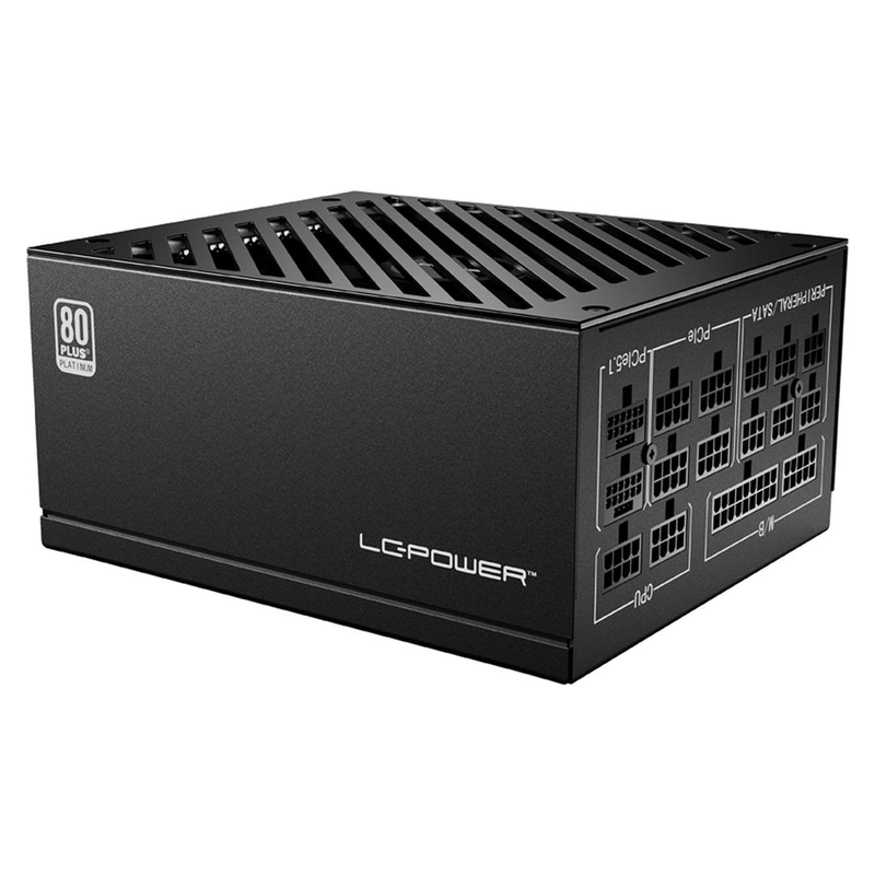Lc-power lc1000p2 v3.1 platinum pro 1000w atx 3.1 psu 80+ platinum fully modular pcie 5.1 12v-2x6 black-null