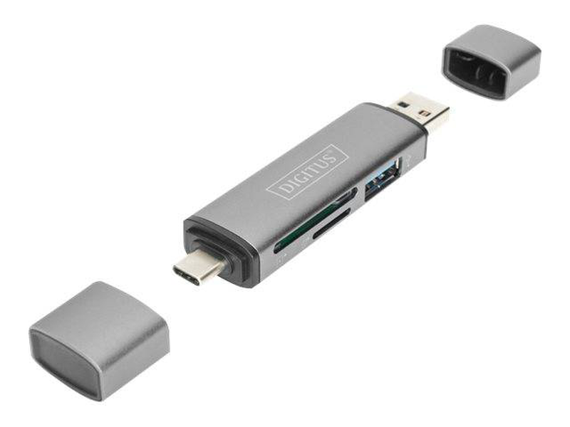Digitus da-70886 / card reader (sd, microsd) / USB 3.0/USB-c, , medium-null