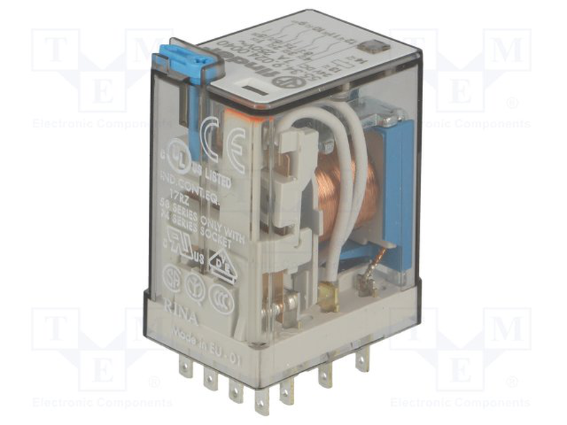 24vdc 7a relay electromagnetic 4pdt 7a/250v, , medium-null
