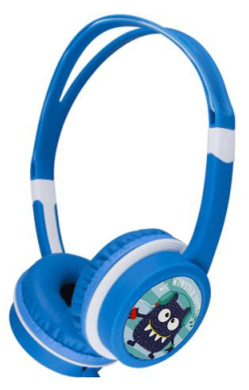 Gembird mhp-jr-b kids wired headphones 85db volume limiter on-ear 3.5mm jack 1.2m blue-null