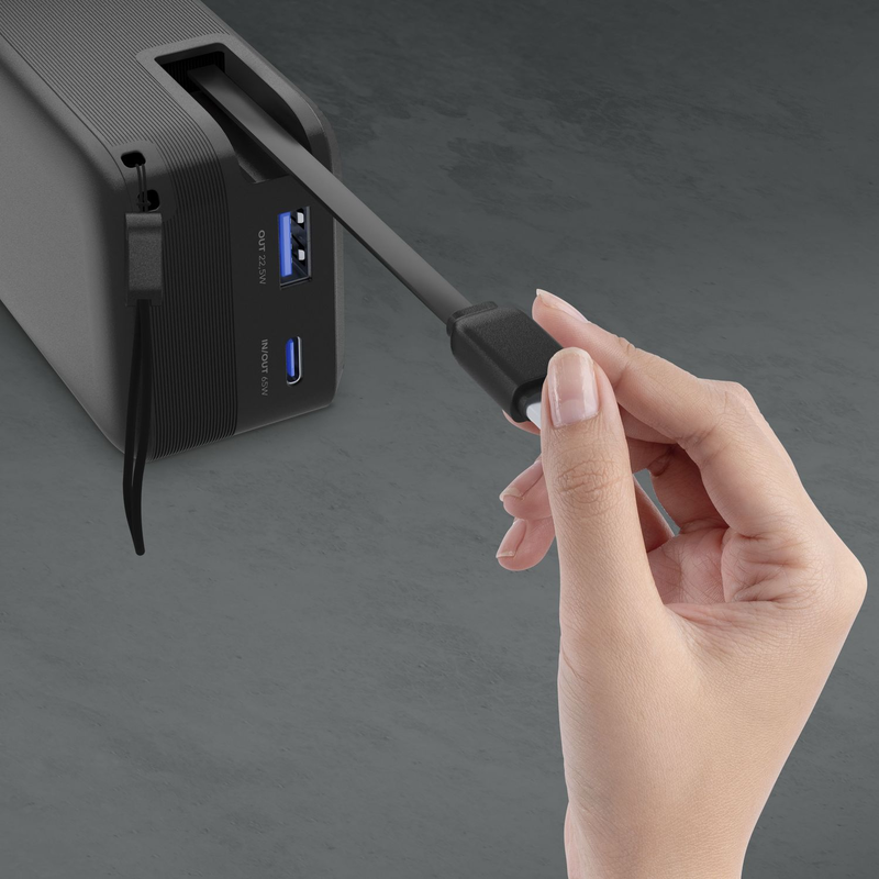 Cellularline roller power bank 20000mAh 65w &mu;&epsilon; 3 &theta;ύ&rho;&epsilon;&sigmaf;-null
