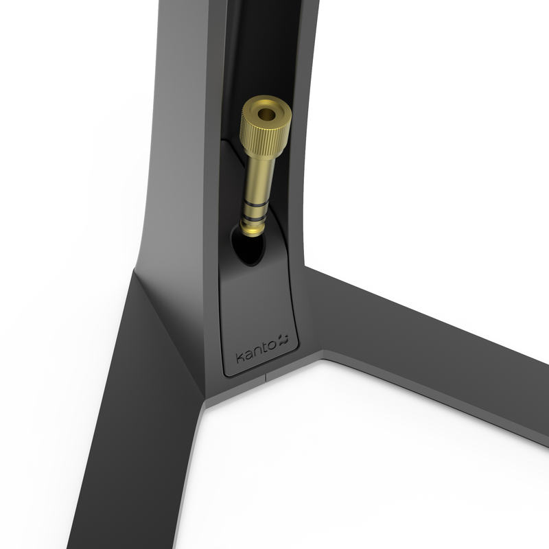 Kanto h3 universal desktop headset stand with silicone padding and adapter holder-null
