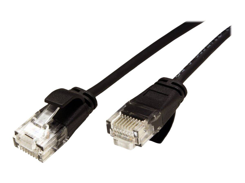 Roline / patch cable / rj-45 (m) to rj-45 (m) / 1 m / utp / cat 6a / halogen-free, molded / black-null