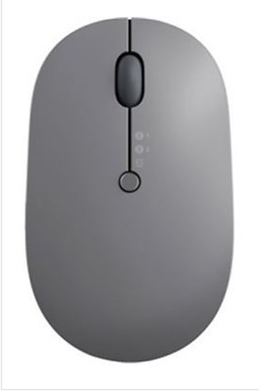 Lenovo mouse go USB-c wireless, rechargeable, setting dpi 2400, 1600, 800, blue optical sensor, thunder black, , medium-null