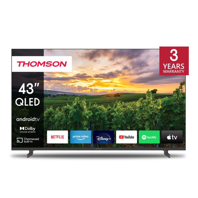 Thomson smart &tau;&eta;&lambda;&epsilon;ό&rho;&alpha;&sigma;&eta; 43" 4k QLED 43qa2s13, , medium-null