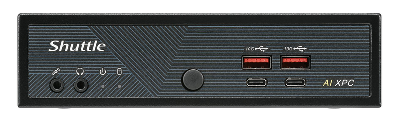 Shuttle xpc slim dn11h7 ai pc barebone mini pc core ultra 7 155h arc graphics 4x 2.5GBe no ram no SSD no os black-null
