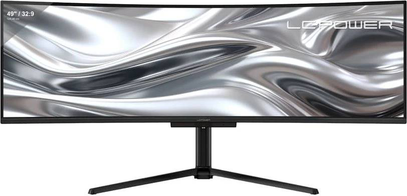 Lc-power lc-m49qco 49" qd-OLED dqhd 5120x1440 144hz curved gaming monitor hdr true black 400 USB-c 90w kvm black-null
