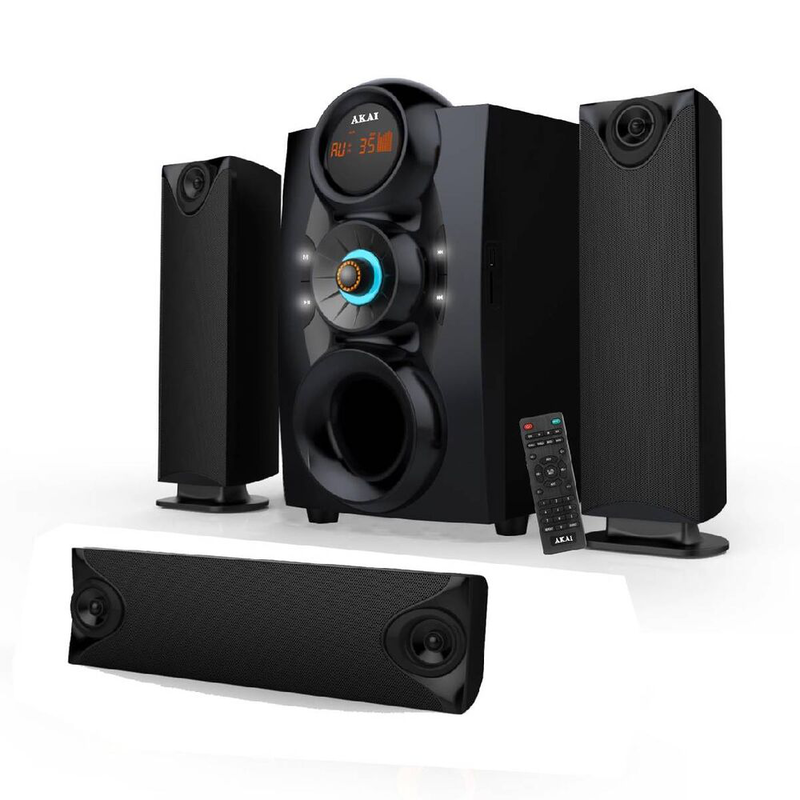 Akai ss028a-3208c  multimedia 3.1 speakers with bluetooth, USB, SD and radio &ndash; 75 w-null