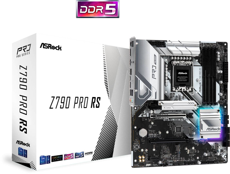 Asrock z790 pro rs atx motherboard | intel z790 | lga1700 | ddr5 | 2.5GBe-null