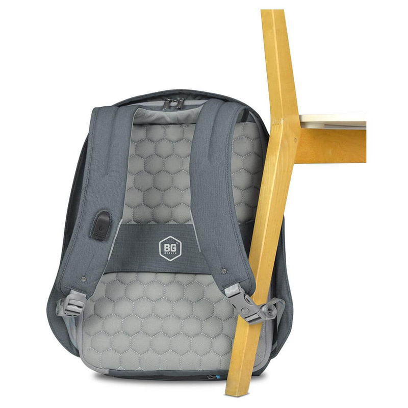 Bg berlin - metrobag, anti-theft laptop backpack, 17 inch, black-null