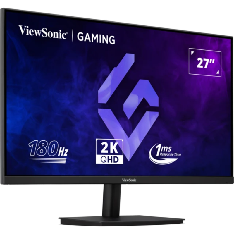 Viewsonic vx27g1-2k 27 inch 180 hz gaming monitor 1440p 2k qhd, ips, 1 ms mprt, g sync freesync premium compatible, hdr10, eye care, HDMI 2.0 x2, displayport x1, , medium-null