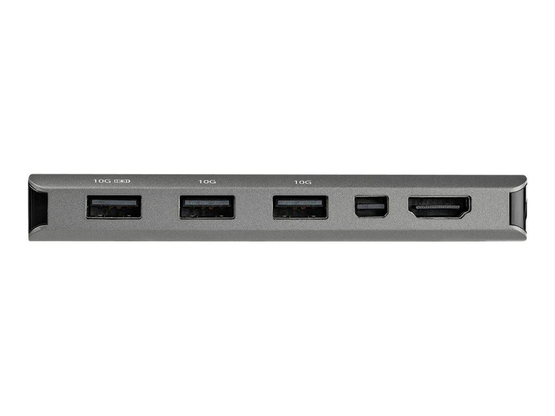 Startech dkt31cmdphpd USB-c multiport adapter HDMI or mini displayport 4k 60hz 100w pd 4-port 10GBps USB hub grey-null