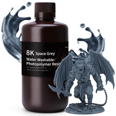 Washable resin elegoo 8k space grey 3d 1kg