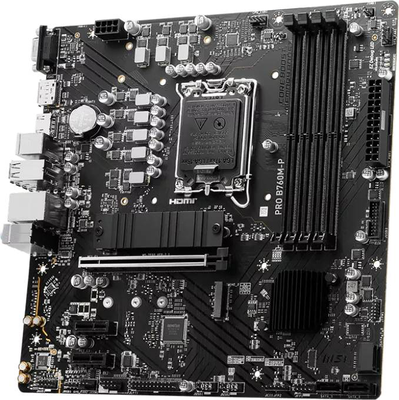 Msi pro b760m-p | intel b760 | lga1700 | micro atx | ddr5 | pcie 4.0 x16 | 2&times; m.2 Gen4 | HDMI + vga | gigabit lan, , medium